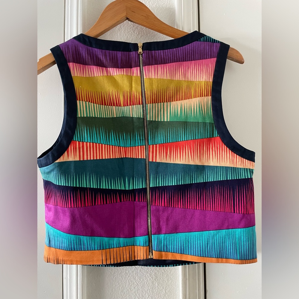 Trina Turk colorful stripped crop top - Picture 3 of 6